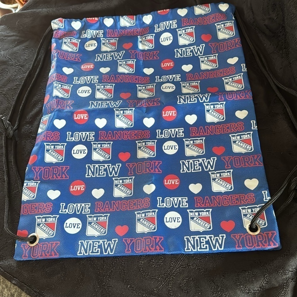 NY RANGERS HOCKEY String  BACKPACK - Picture 2 of 5